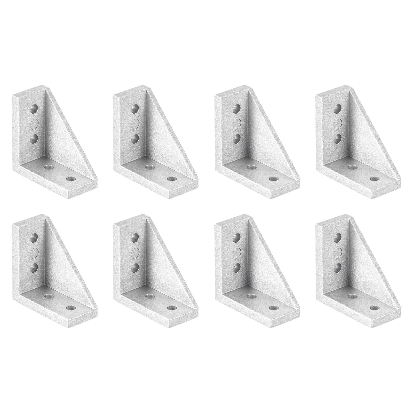 TA-VIGOR 8 Pcs Inside Corner Bracket Gussets 38x38x18mm 2040 L Shape Angle Connectors for 2020/2040 Series Aluminum Extrusion Profiles