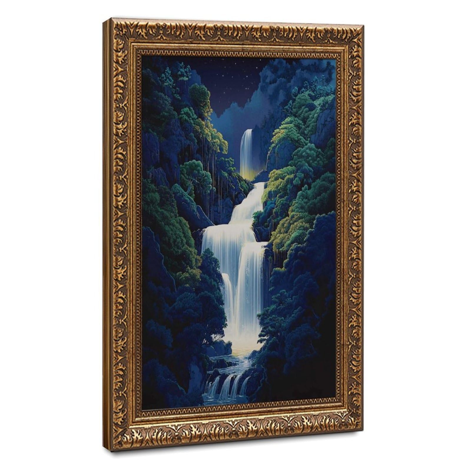 Bareronor Japanese Landscape Poster Canvas Poster Bedroom Decor Landscape Office Room Decor Gift 20" L X 30" W