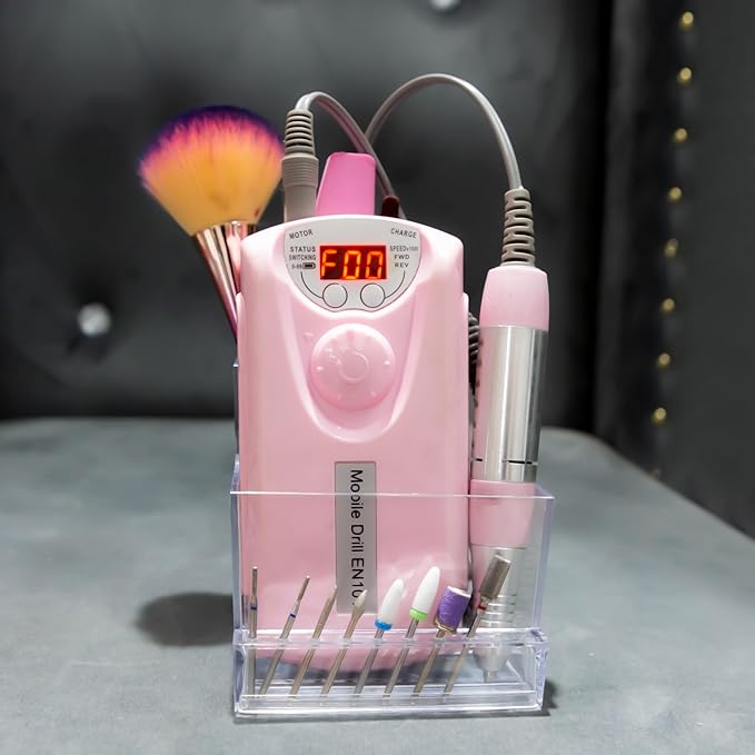 Organizador de Brocas para Uñas Acrílico 10 Agujeros Transparente miniatura 6