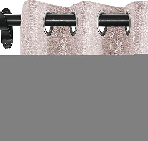 Miniatura 76 de Fcosie Cortinas 100% opacas de 84 pulgadas de largo, cortinas texturizadas de lino con aislamiento térmico, panel de cortina con ojales en la parte