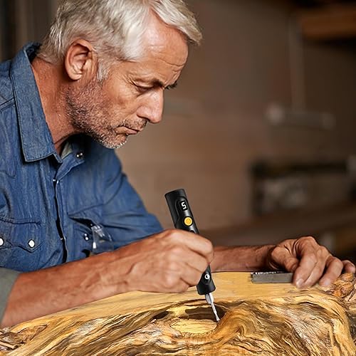 Miniatura 8 de Dmyond - Mini kit de herramientas rotativas inalámbricas con 98 accesorios, herramienta eléctrica multiusos de carga USB de 5 velocidades para