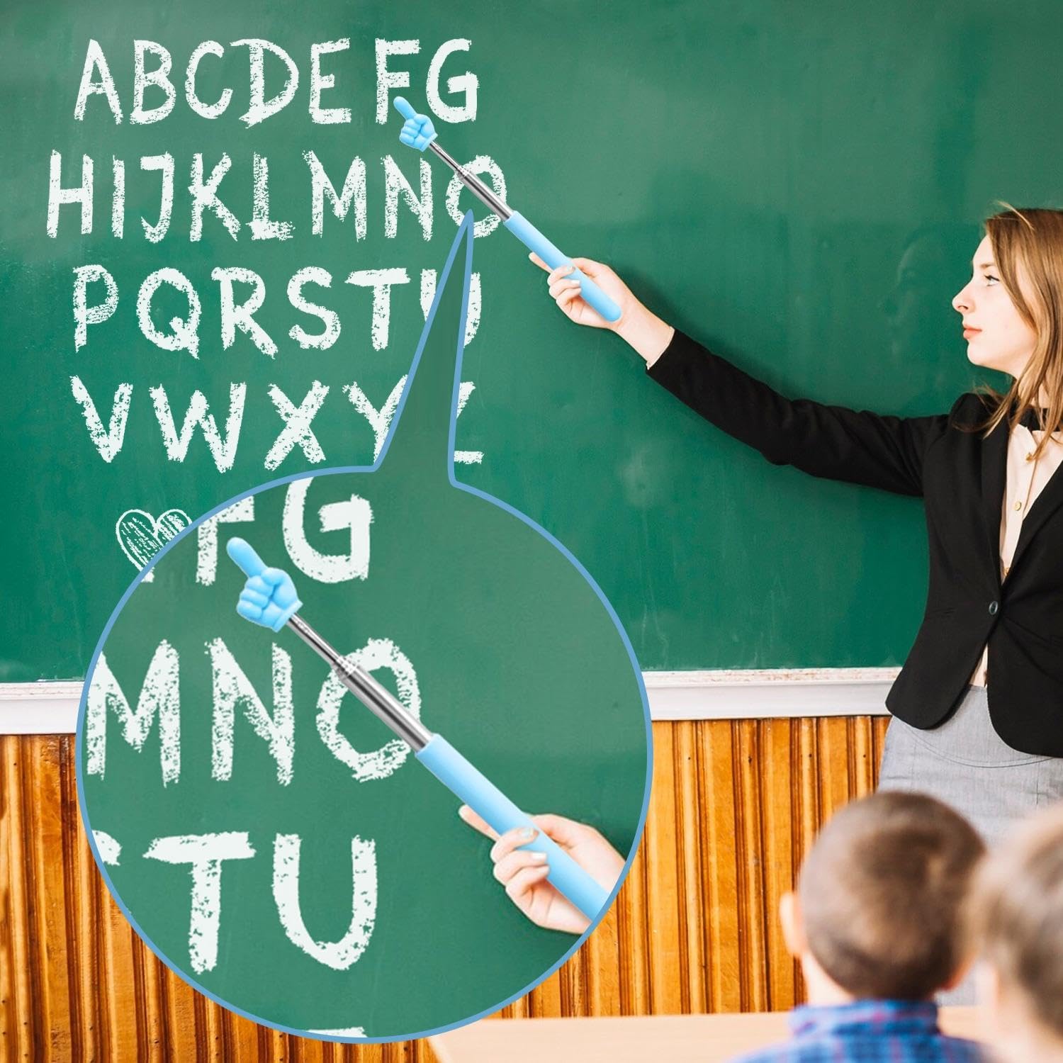 4 Punteros Para Dedos, Mini Punteros Retráctiles, Punteros Para Lectura De Dedos En El Aula, Herramientas De Ayuda Para La Lectura, Material Didáctico