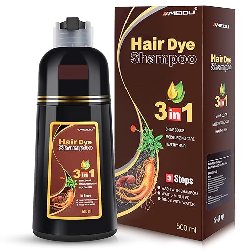BELEZALIB Champú de tinte para el cabello burdeos para cabello gris, champú mágico para el cabello, colorea el cabello en minutos, larga duración,