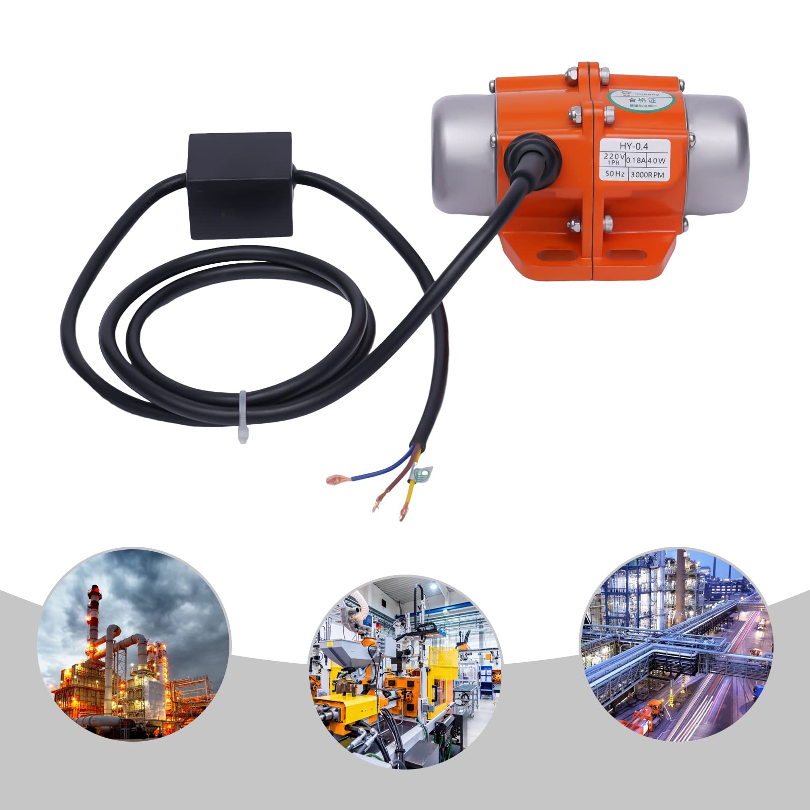 Vibratore a vibrazione a 1/3 fasi per dispositivi meccanici 3000 giri/min, 220 V (40 W)