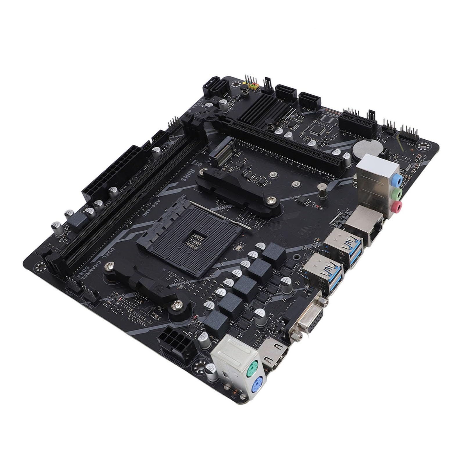 Scheda madre AM4 DDR4 con PCIe 4.0 e WiFi 6E, design di alimentazione a 5 fasi per CPU di prima, 2a, 3a, 4a, 5a generazione, supporta M.2, 3.0