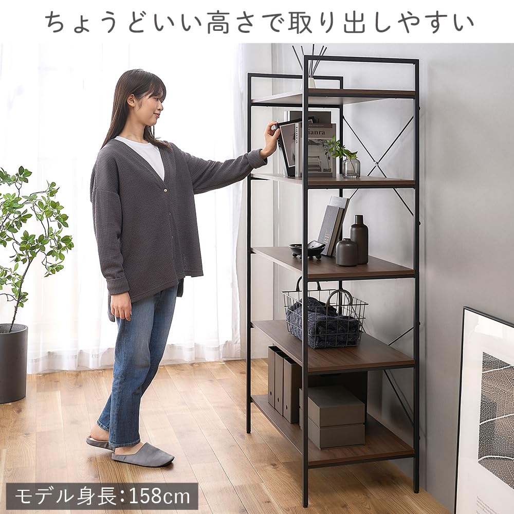 Amazon｜アイリスオーヤマ オープンラック 幅約80×奥行約43×高さ約  