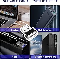 Vista 3 de Kewucn 4 lámparas LED USB para el interior del automóvil, mini luz nocturna LED portátil, kit de iluminación ambiental para automóvil, luz nocturna