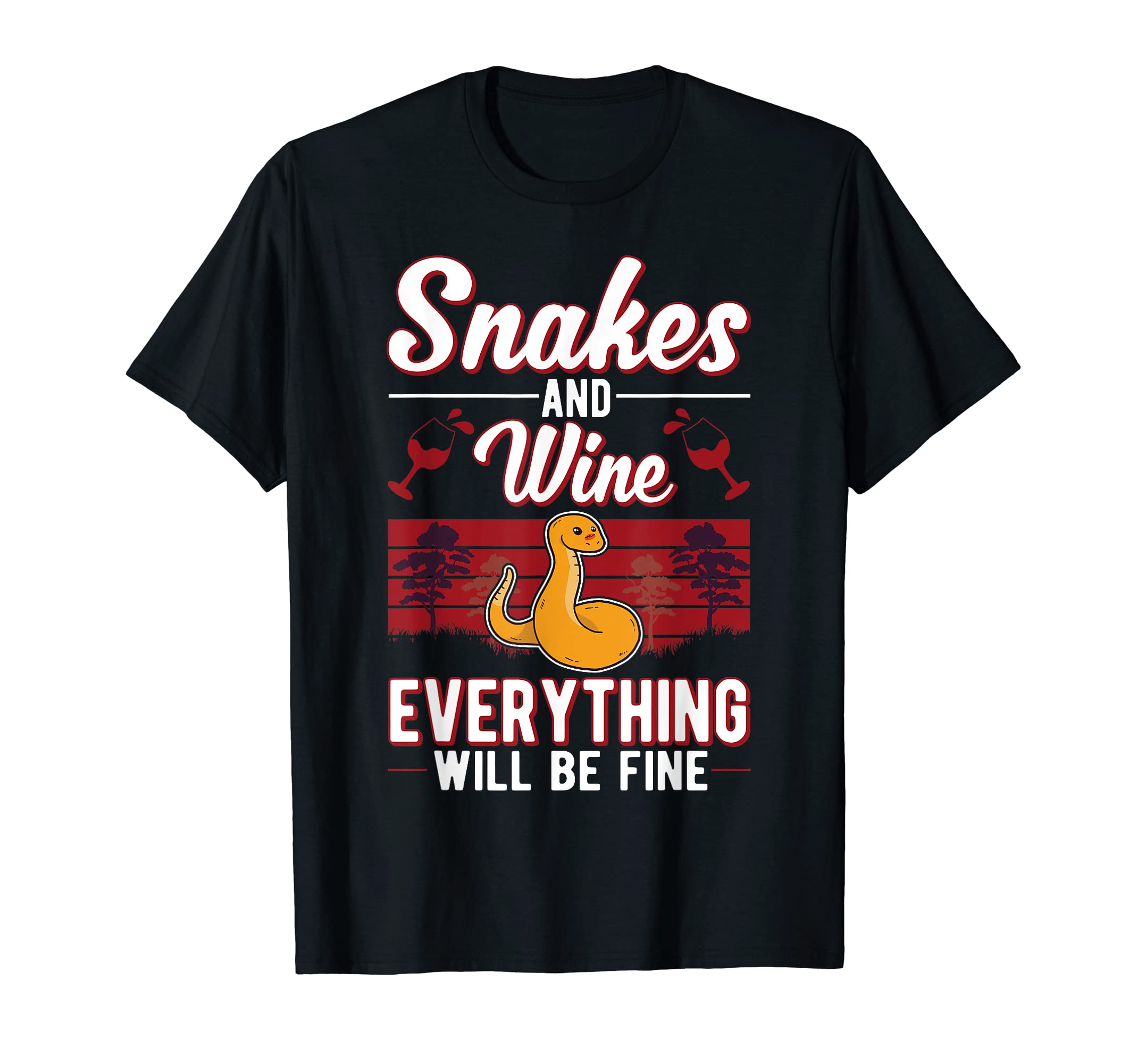 King Kobra Python Snake Corn Snake ClothingSnakes And Wine Cobra Corn Snake Snake T-Shirt