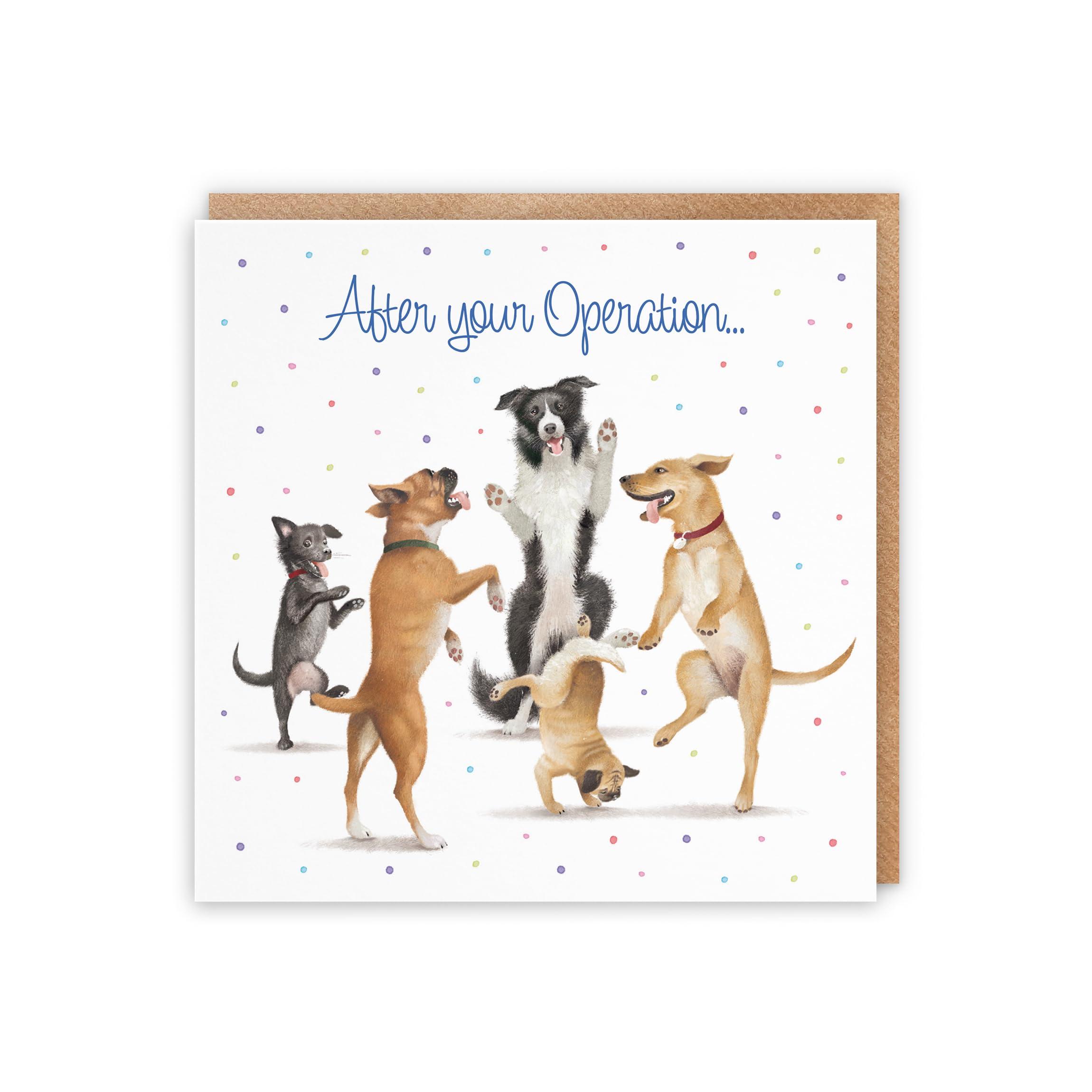 Hunts England After Operation Card, Dancing Dogs, After Your Operation..., Recovering From Operation Card for Men Women, Kids - Image 3