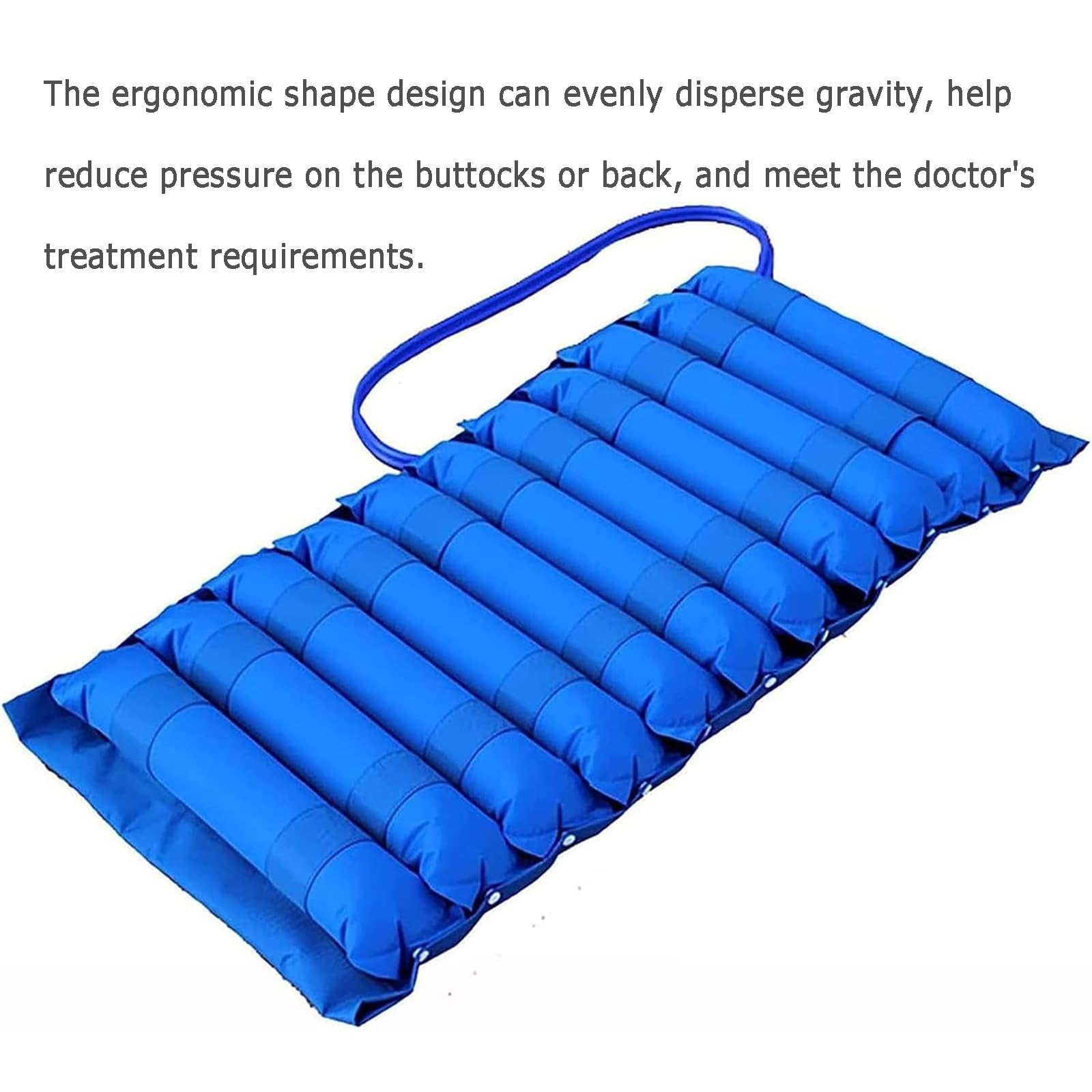100 * 48 * 7.5cm Colchón De Aire para Silla De Ruedas, Colchón De Aire para Cojín De Asiento con Alivio De Presión Alternante, Alivia La Presión En Las Caderas/Espalda, para Grupos Sedentarios