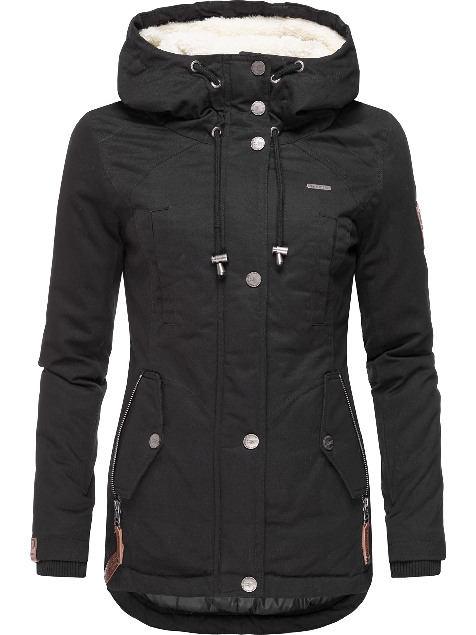 Marikoo Bikoo Chaqueta de invierno con capucha para mujer, algodón, tallas XS-XXL