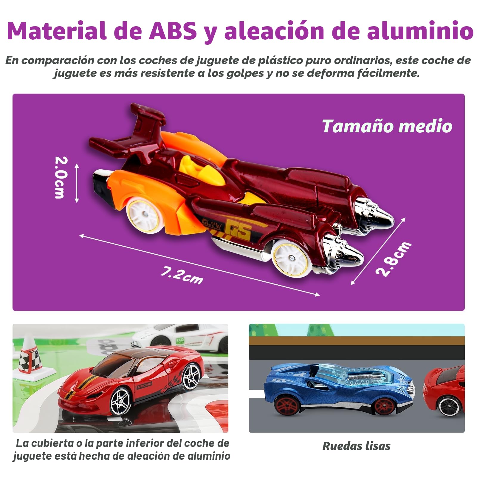 Calendario Adviento 2025, Christmas Advent Calendar con 16 Juguetes para Autos, Mapa y 6 Personajes de Dibujos Animados, Juguetes Calendario Adviento Niños, Ideal para Regalo Sorpresa de Navidad