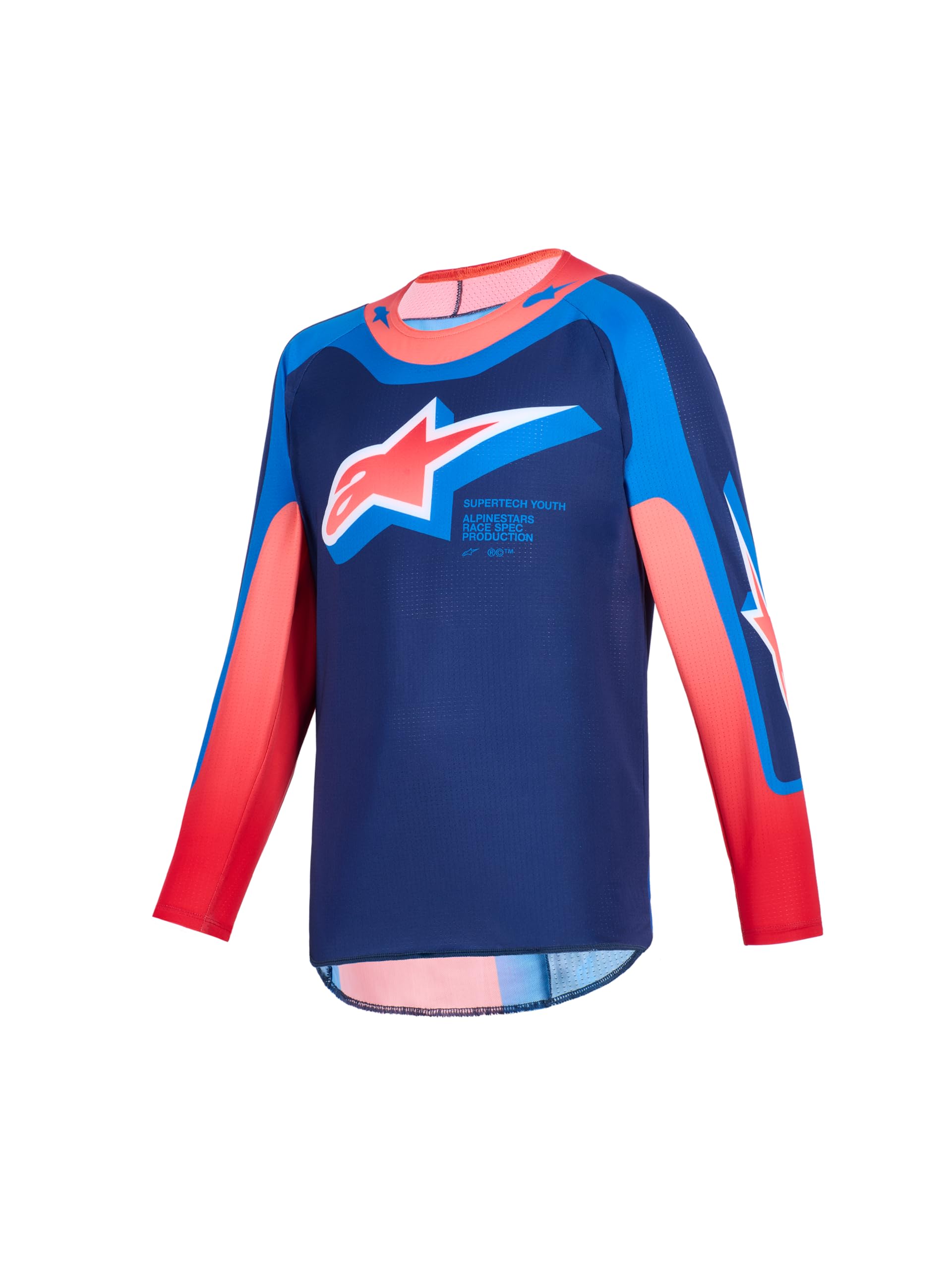 Alpinestars Supertech Vista Maglia Motocross Giovanile, blu scuro, L