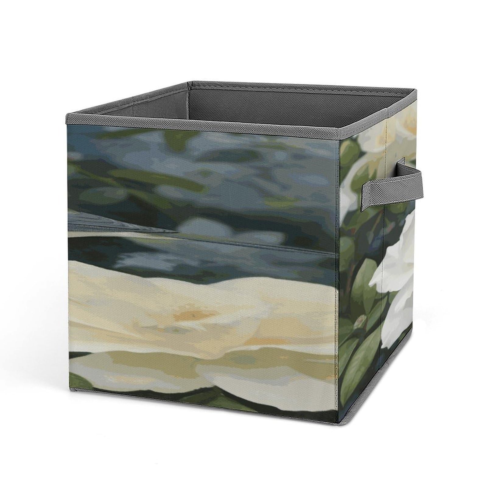 Fekiloot Style Gardenia Flowers Birds Storage Bins Storage Baskets