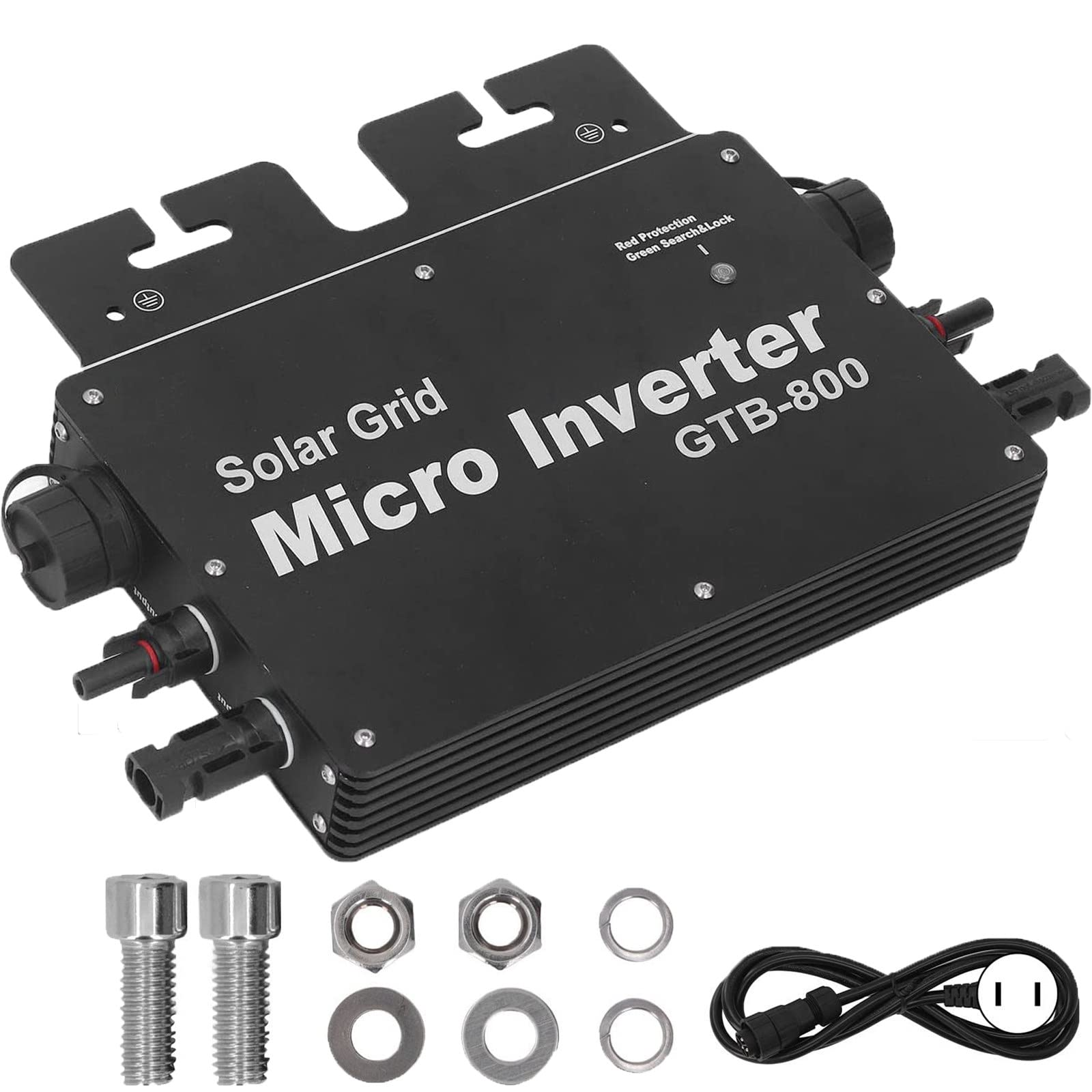 Micro Inverter, Solar Power Grid Tie Inverter, 400 W, 600 W, 800 W Wodoodporny solarny inwerter sieciowy 120/230 V Automatyczna identyfikacja, system MPPT PV DC do AC,800W-110V