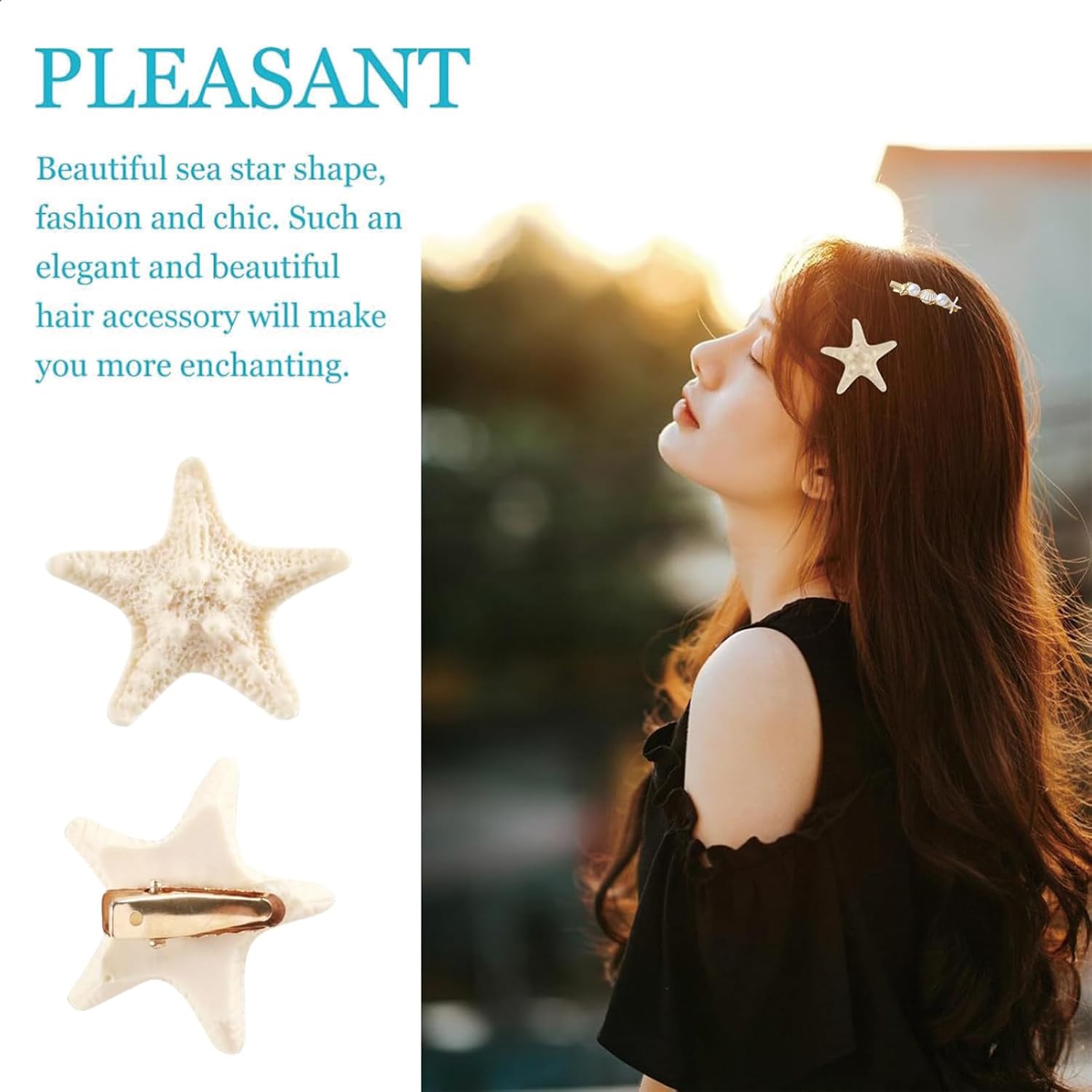 16 Pcs Shell Pearl Starfish Hair Clip Set for Women Girls, Mermaid Hair Accessories, Beach Hair Accessories For Ladies And Girls Headwear Styling Tools - Image 5