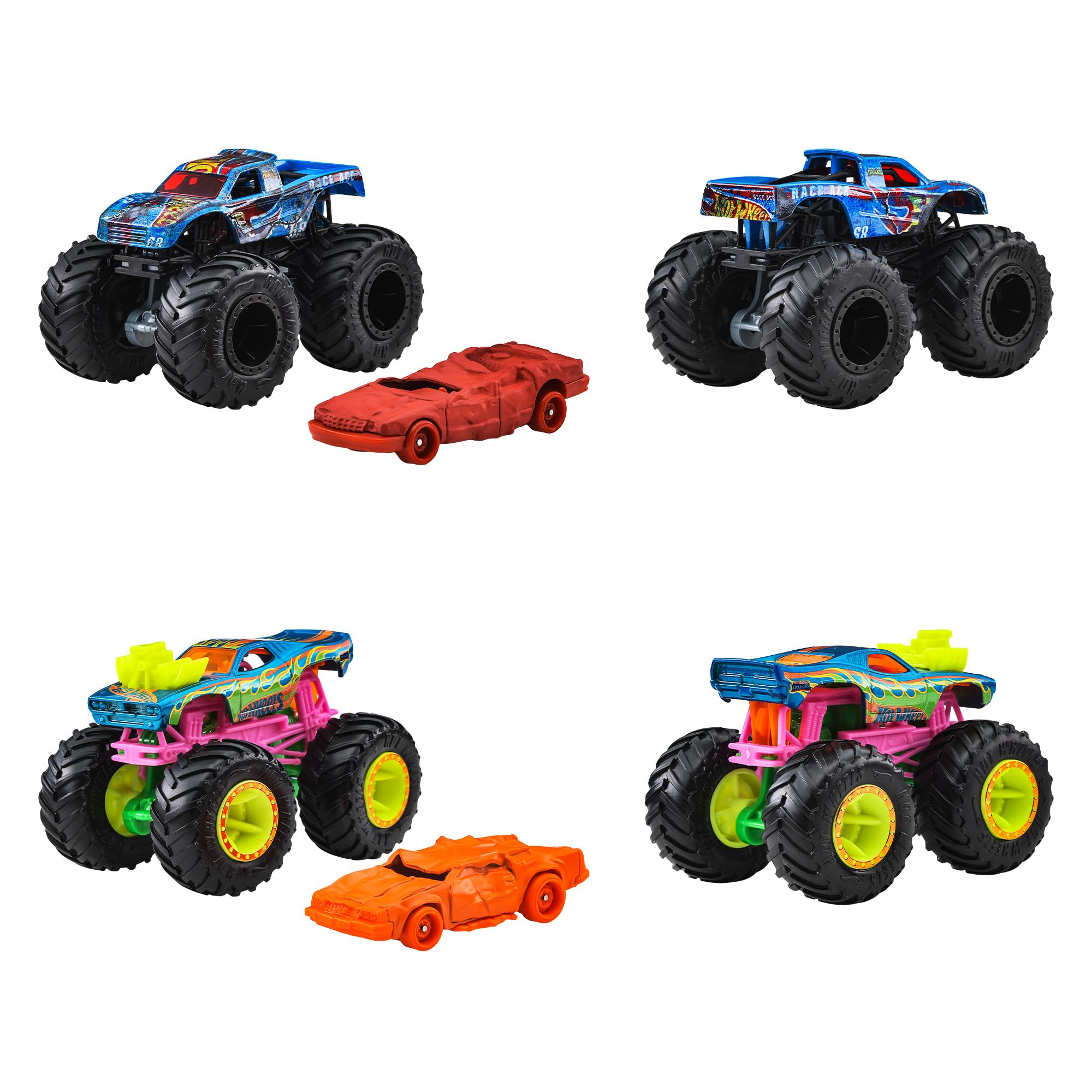 Amazon | ホットウィール(Hot Wheels) モンスタートラック + ダイ