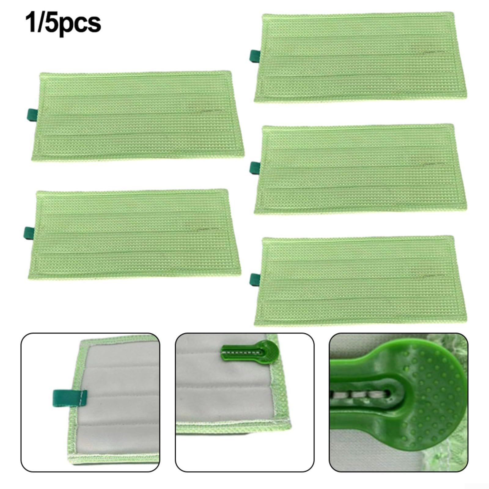 Chiffons De Rechange Pour Serpillière Kobold Vorwerk - Lot De 4, Microfibre Lavable, Compatible SP600, MF600, SPB100, SP7 - 10