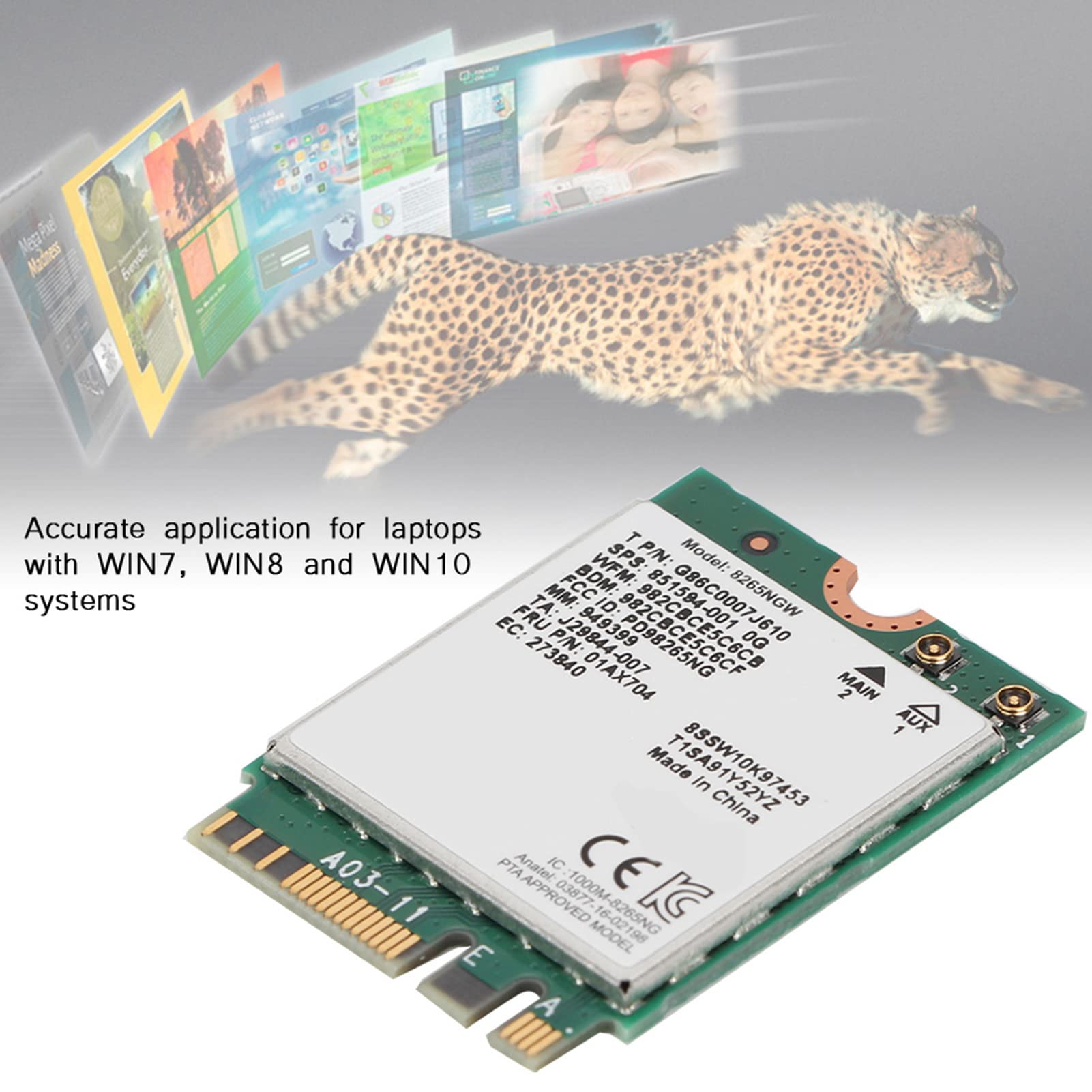 AX211NGW+Double Antenne WiFi 6E M.2 Clé E CNVio2 2.4Ghz-5Ghz Carte RéSeau Sans Fil 802.11Ac Bluetooth 5.2 - Informatique