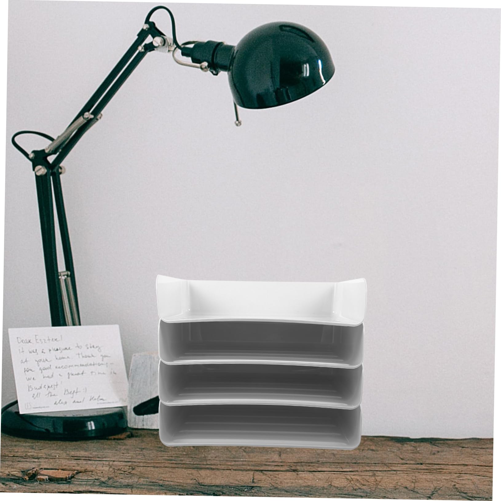 Organizer Per Documenti Da Scrivania Impilabile Vassoio Porta Documenti Per Ufficio e Casa Organizer Per File e Cancelleria Design Pratico e Portatile