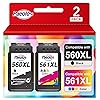 Paeolos PG-560XL CL-561XL 560XL 561XL Replacement for Canon 560 561 Ink Cartridges for Pixma TS7451 TS7450 TS5350 TS5351 TS5350a TS5351 TS5352 (1 Black 1 Colour) Paeolos PG-560XL CL-561XL 560XL 561XL Replacement for Canon 560 561 Ink Cartridges for Pixma TS7451 TS7450 TS5350 TS5351 TS5350a TS5351 TS5352 (1 Black 1 Colour)
