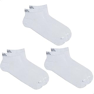 Kit 3 Pares Meia Sapatilha Cano Curto Esportiva Active Com Algodão Unissex Mash