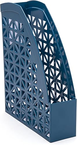 Miniatura 7 de Mintra Office Organizador de escritorio de plástico, 2 unidades, archivador de revistas (verde azulado)