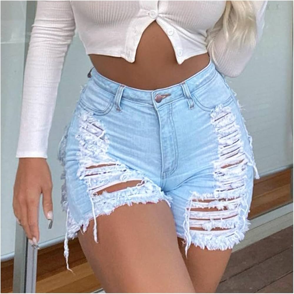 Ripped denim women Clearance