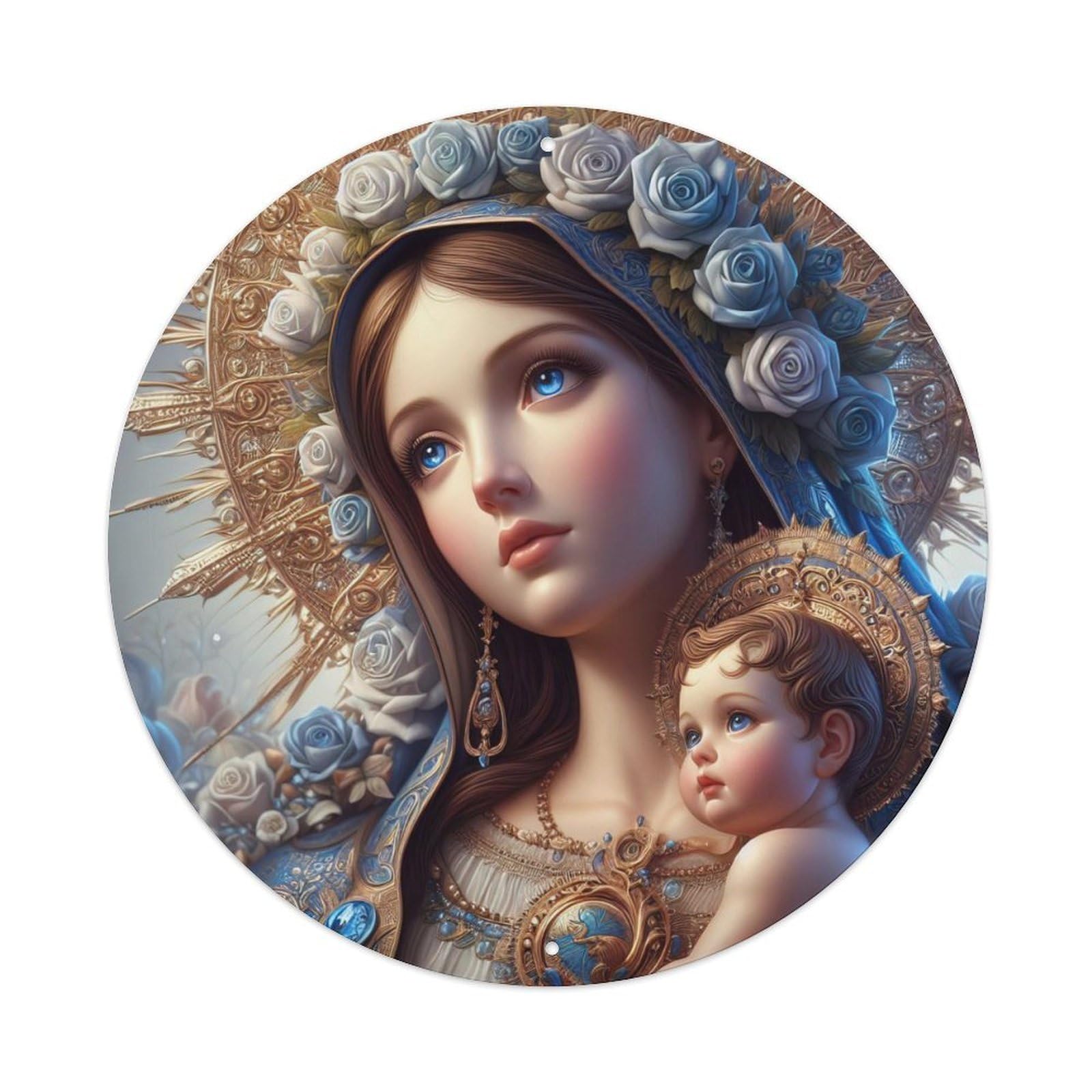 The Great Virgin Mary Religious Metal Tin Sign