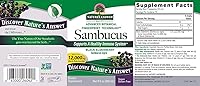 Vista 2 de Nature's Answer Sambucus - Jarabe de extracto de bayas de saúco negro en botella de plástico, sin alcohol, 8 onzas líquidas, apoyo inmunológico