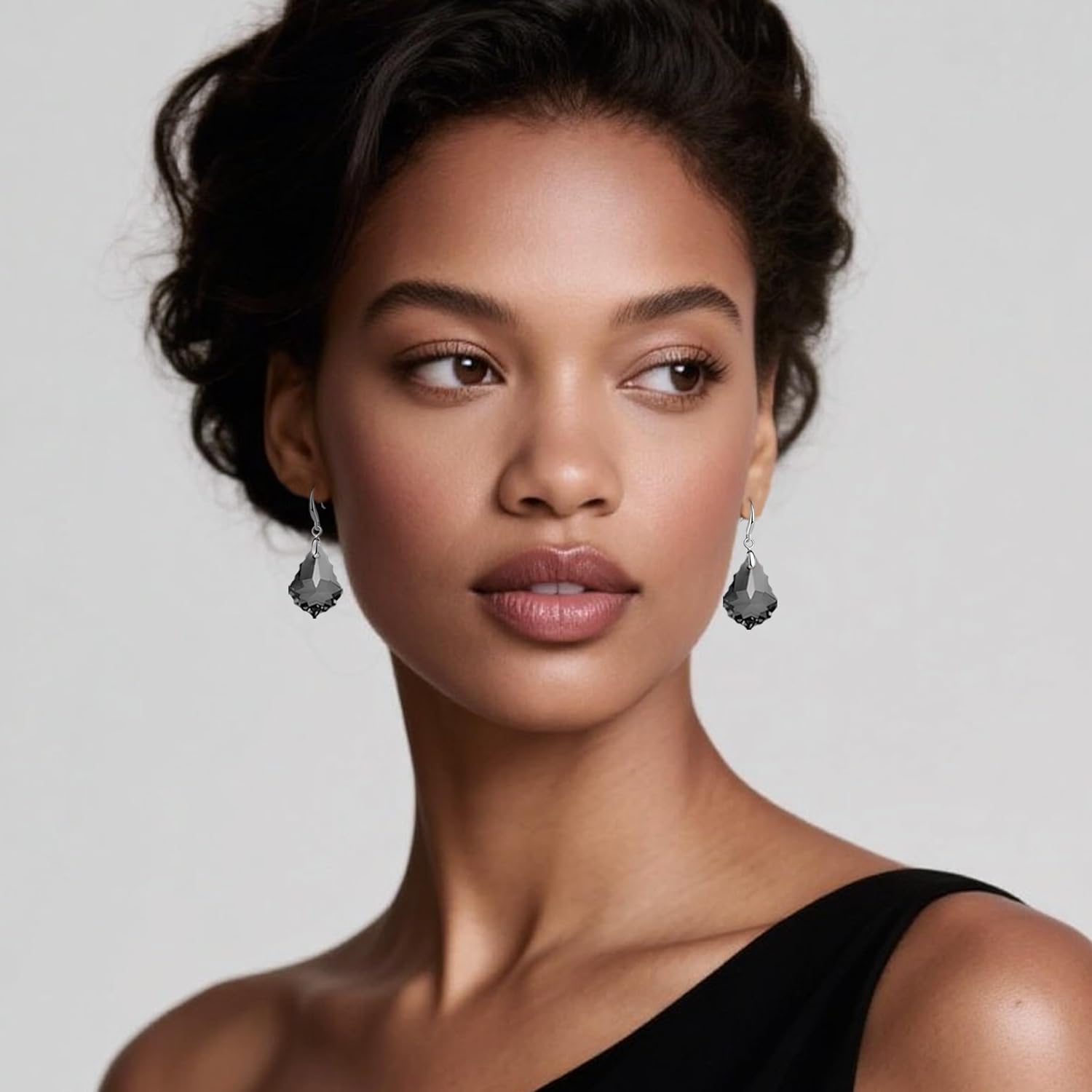 Austrian Crystal Baroque Teardrop Dangle Hook Earrings for Women 14K Gold Plated Drop Earring Hypoallergenic Jewelry - Image 5