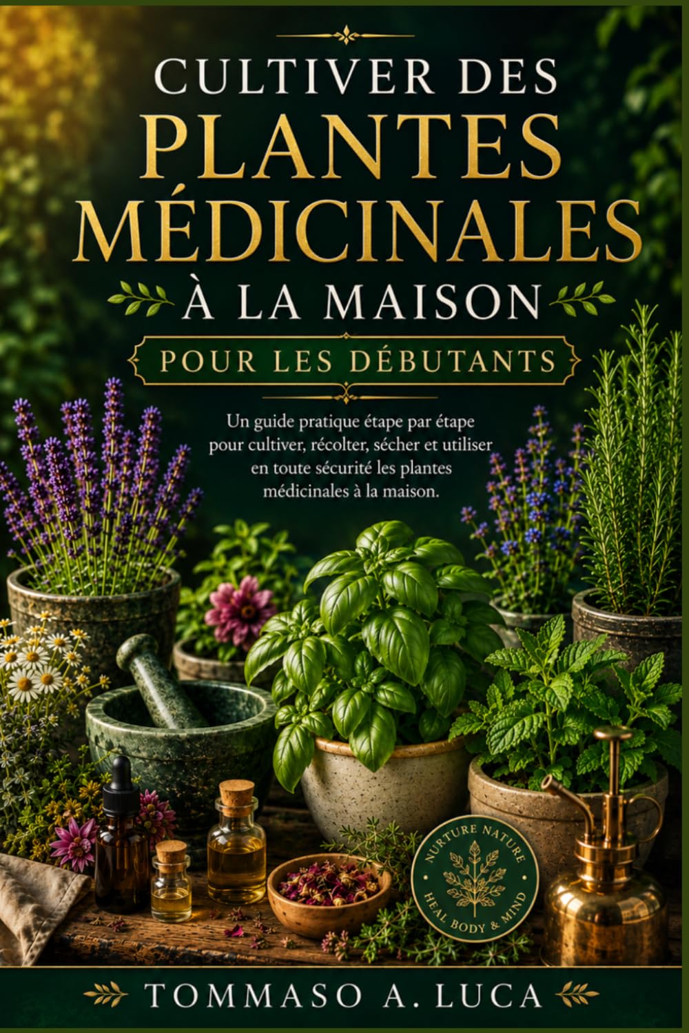 CULTIVER DES PLANTES MÉDICINALES À LA MAISON POUR LES DÉBUTANTS: Un guide pratique étape par étape pour cultiver, récolter, sécher et utiliser en toute sécurité les plantes médicinales à la maison.