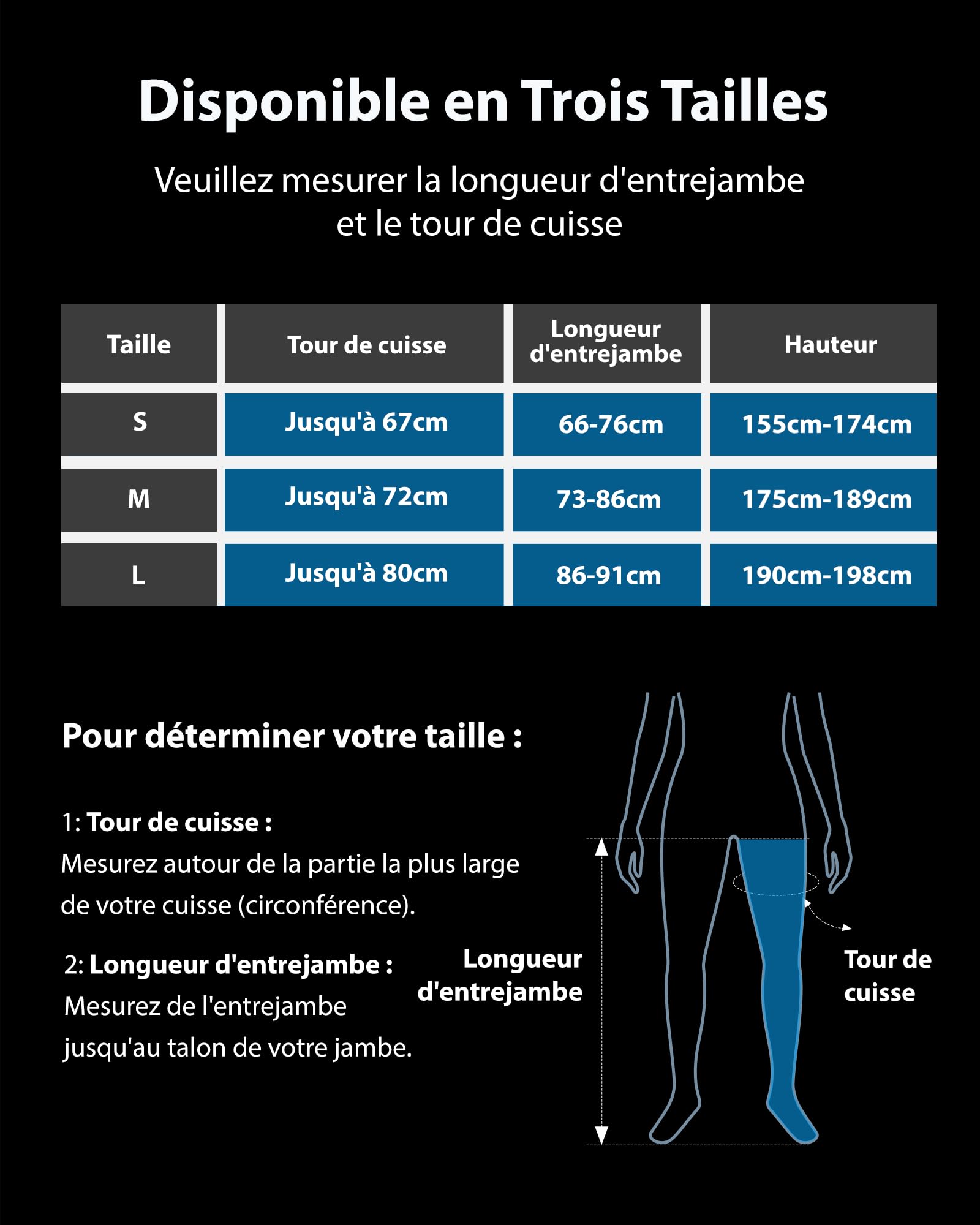 FIT KING Bottes de Pressothérapie pour Jambes Rechargeables Sans Fil - Massage par Compression 5 Zones avec Écran Tactile | Idéal pour Récupération Sportive et Détente (S)