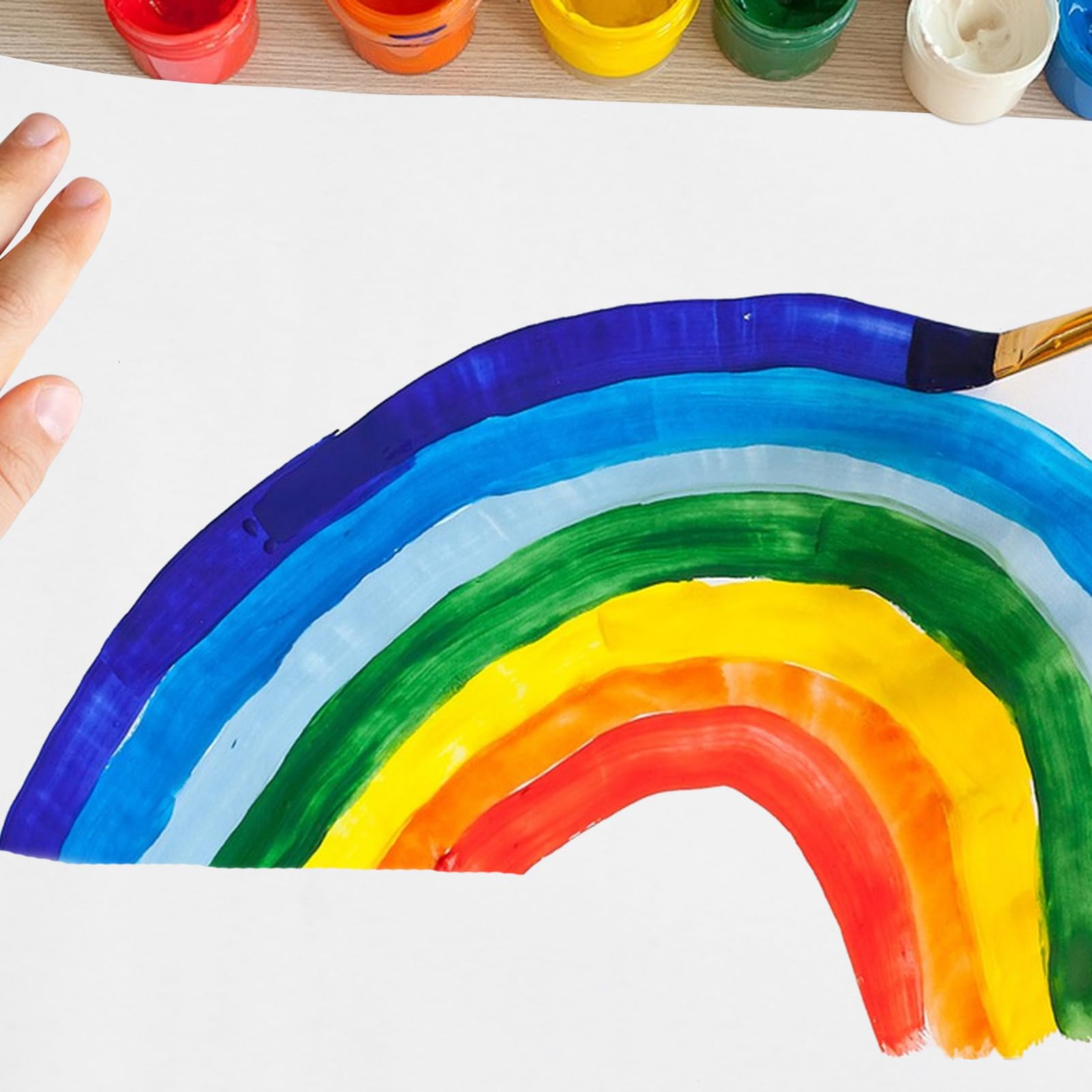 STOBOK Rouleau de Papier à Dessin en Carton Blanc pour Garçon et Filles Adapté au Graffiti L’écriture, pour Écoles et Maternelles