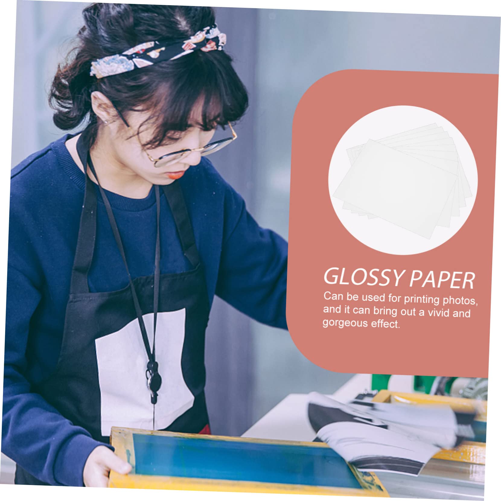 jojofuny 5 Sätze Hochglänzendes Fotopapier Beidseitig Professionelles Druckpapier Für Tintenstrahldrucker Für Foto Und Visitenkartendruck Klare Druckqualität Vielseitig 10 Blätter * 5