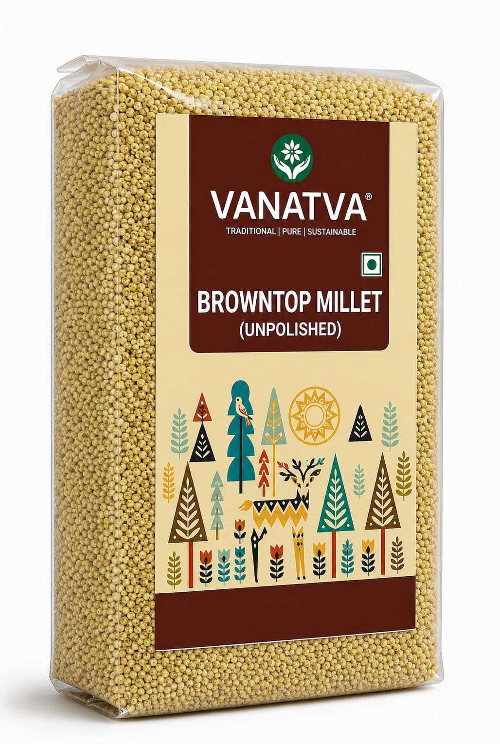 Brown Top Millet 500g | Unpolished Whole Grain | High Fiber & Natural Protein Rich Superfood | Gluten Free Traditional Grain for Daily Nutrition | Healthy Alternative to Refined Grains | Nutrient-Dense Food for Balanced Diet-image-0