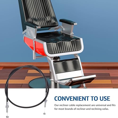 Miniatura 8 de Beaupretty Reemplazo de mango de cable reclinable para sofá hidráulico y sofá fácil de instalar, compatible con marcas de sillas reclinables y sillas