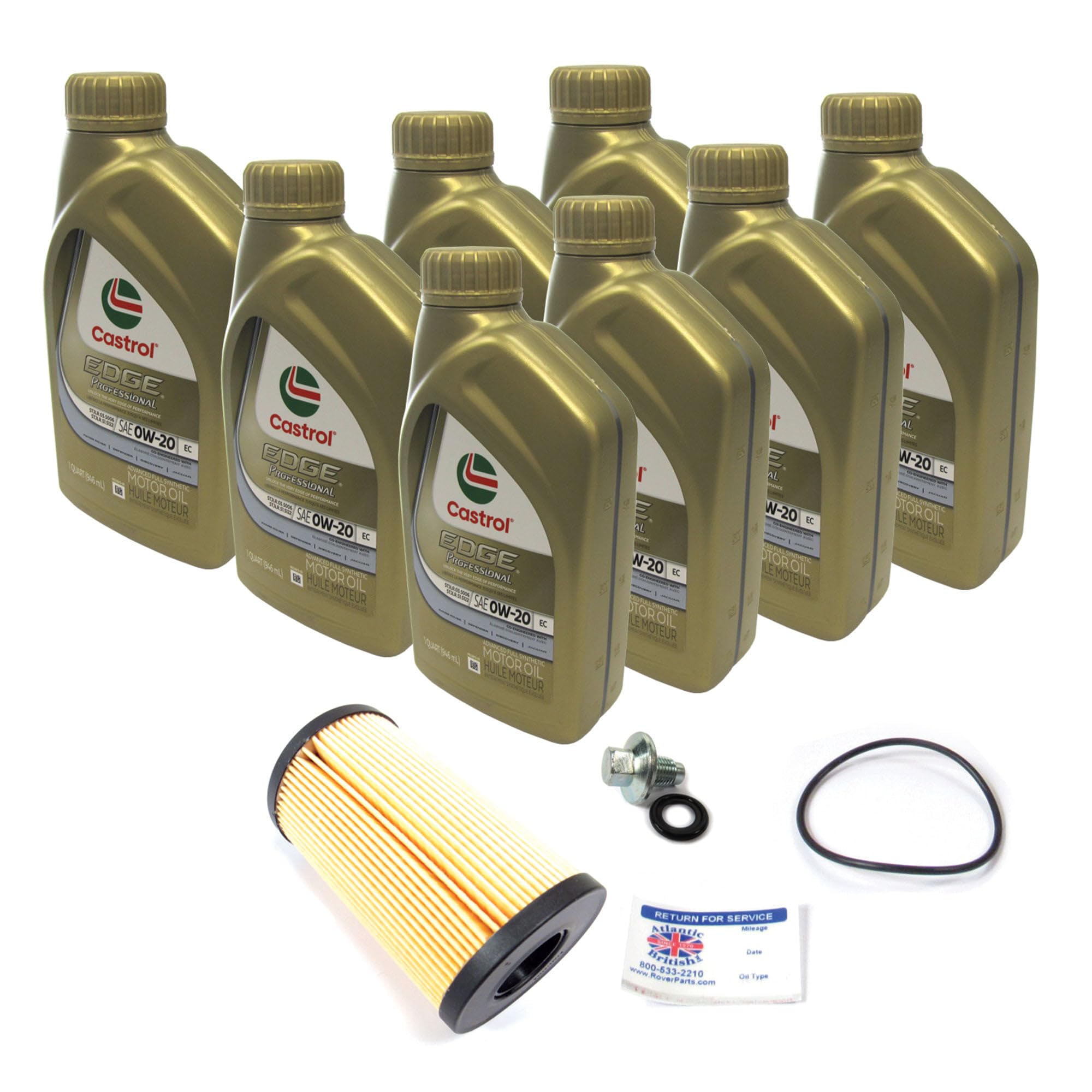 Amazon.com: Oil Change Kit With Oil Filter LR073669, Castrol Edge