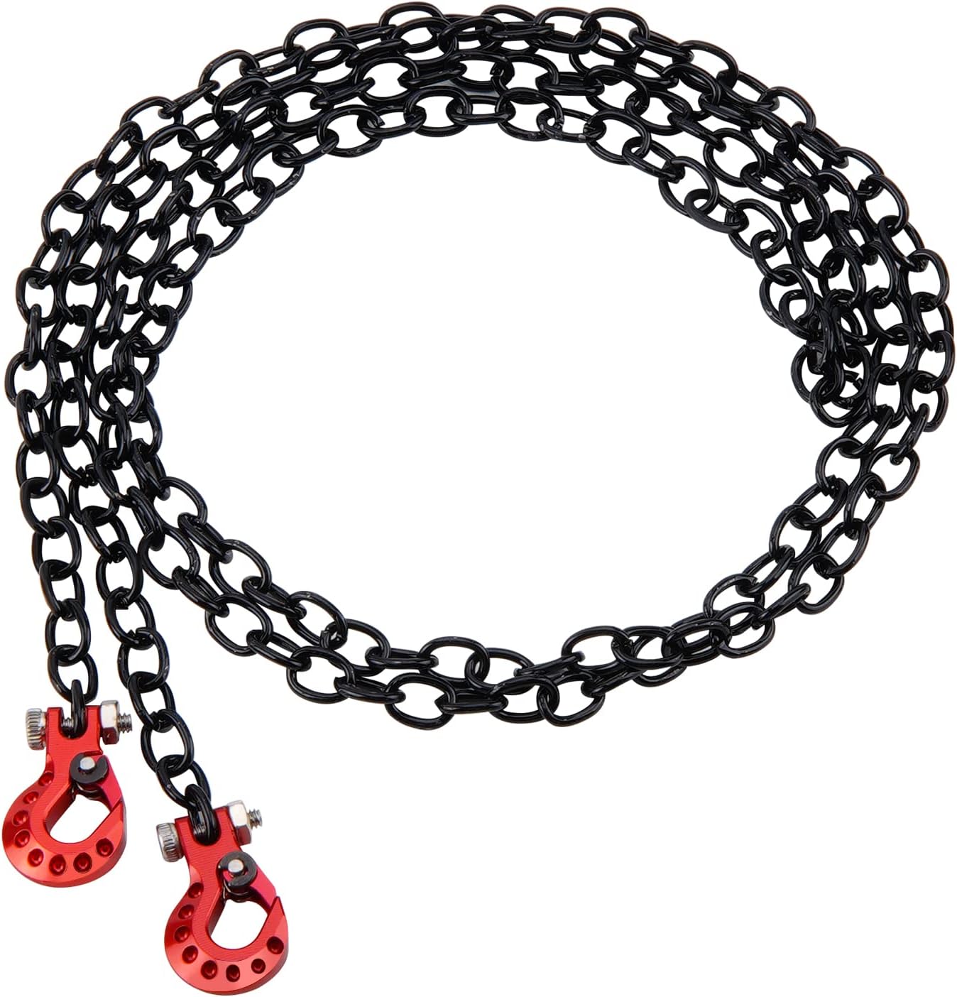 Metal Drag Chain w/Tow Hooks for 1/10 Off-Road Crawler RC4WD D90 Axial SCX10 RC Rock Climbing Car