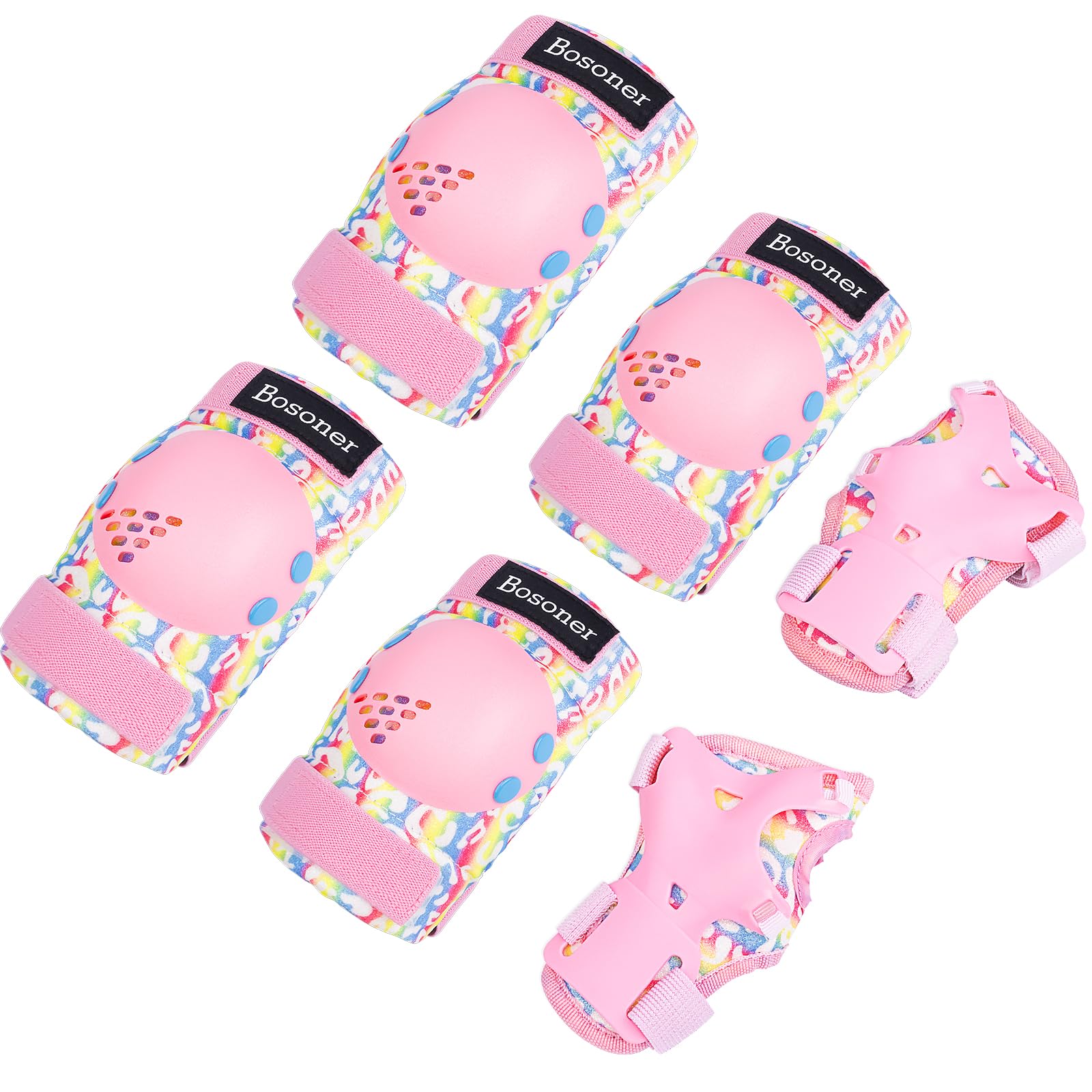 BOSONER Knee Elbow Pads for Kids: Knee Pads and Elbow Pads for Kids 3-15 - Protection Gear for Girls/Boys