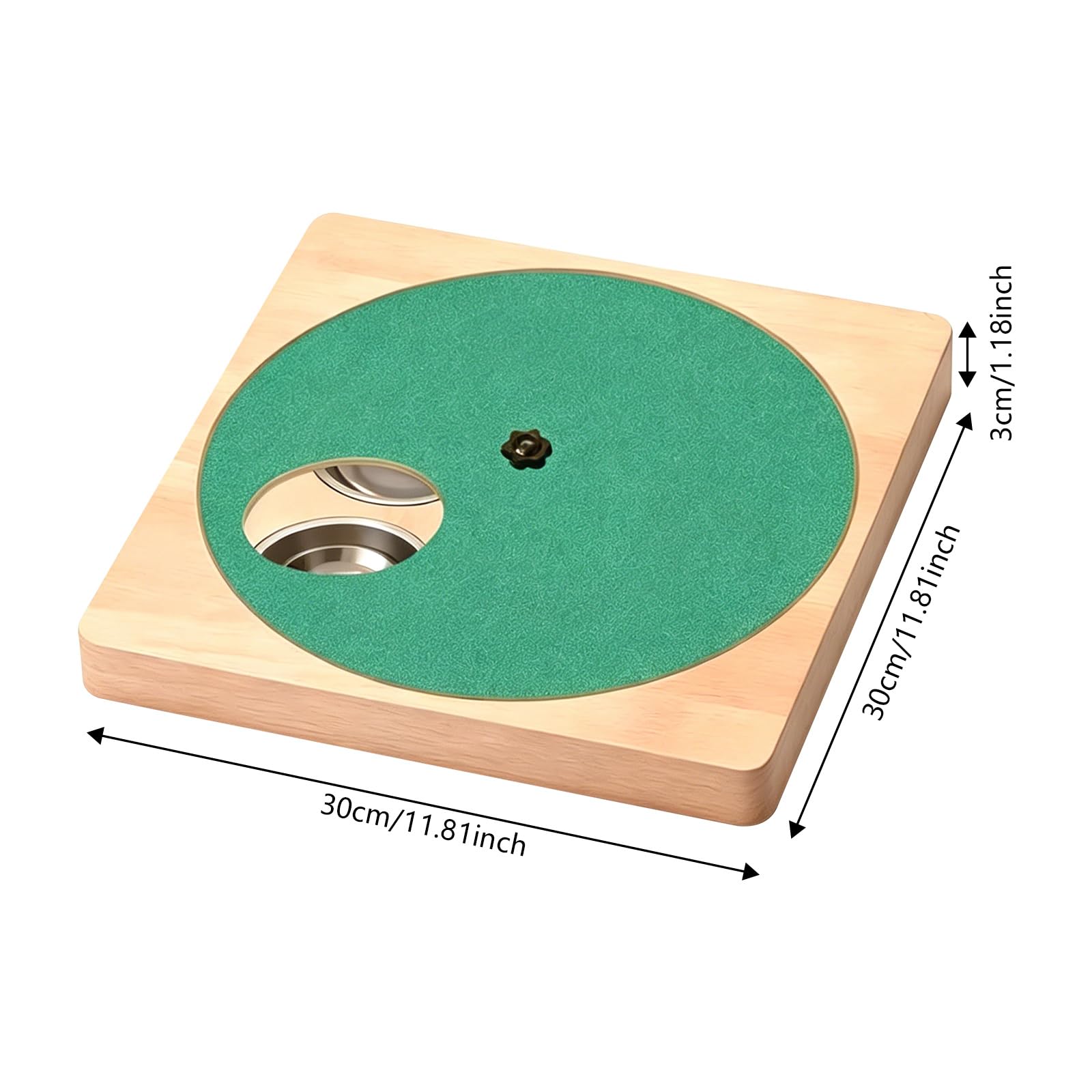 Planche à ongles pour chien en bois avec disque de ponçage rotatif