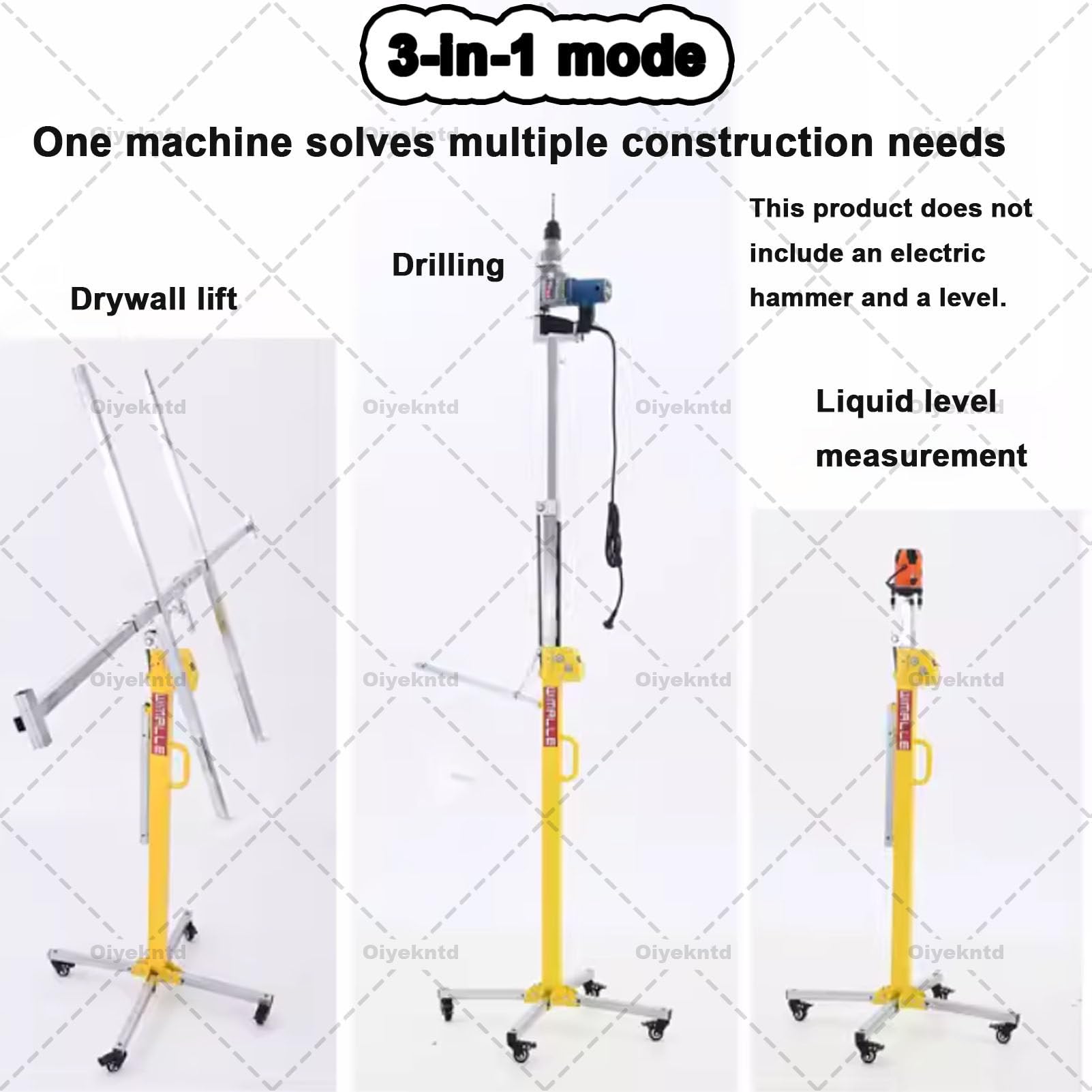Trockenbau-Hebebühne, maximale Höhe 5 m, arbeitssparendes Handbuch und elektrischer Doppelzweck für Gipskartoninstallation