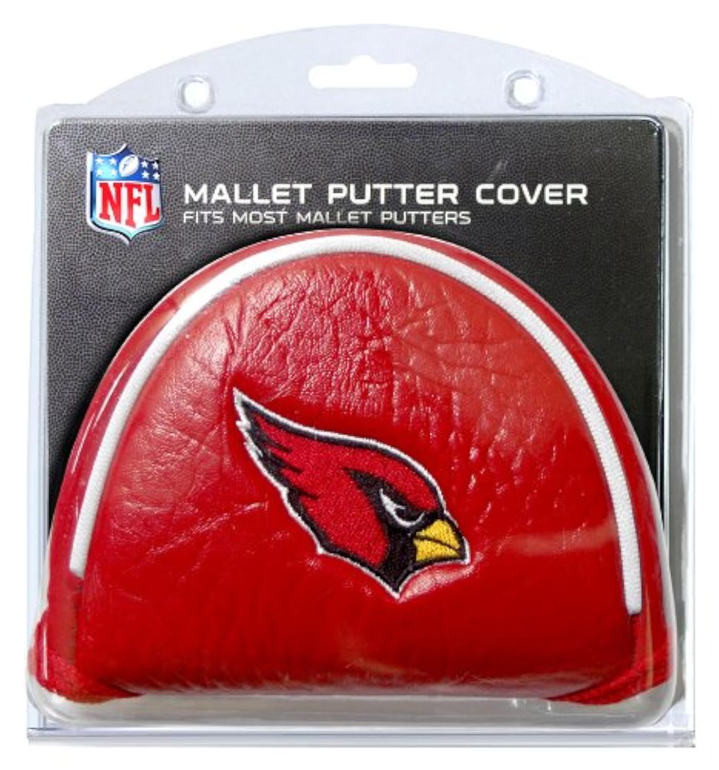 Team Golf NFL Arizona Cardinals Golf Mallet Putter Cover Golf Club Mallet Putter Headcover, Fits Most Mallet Putters, Scotty Cameron, Daddy Long Legs, Taylormade, Odyssey, Titleist, Ping, Callaway