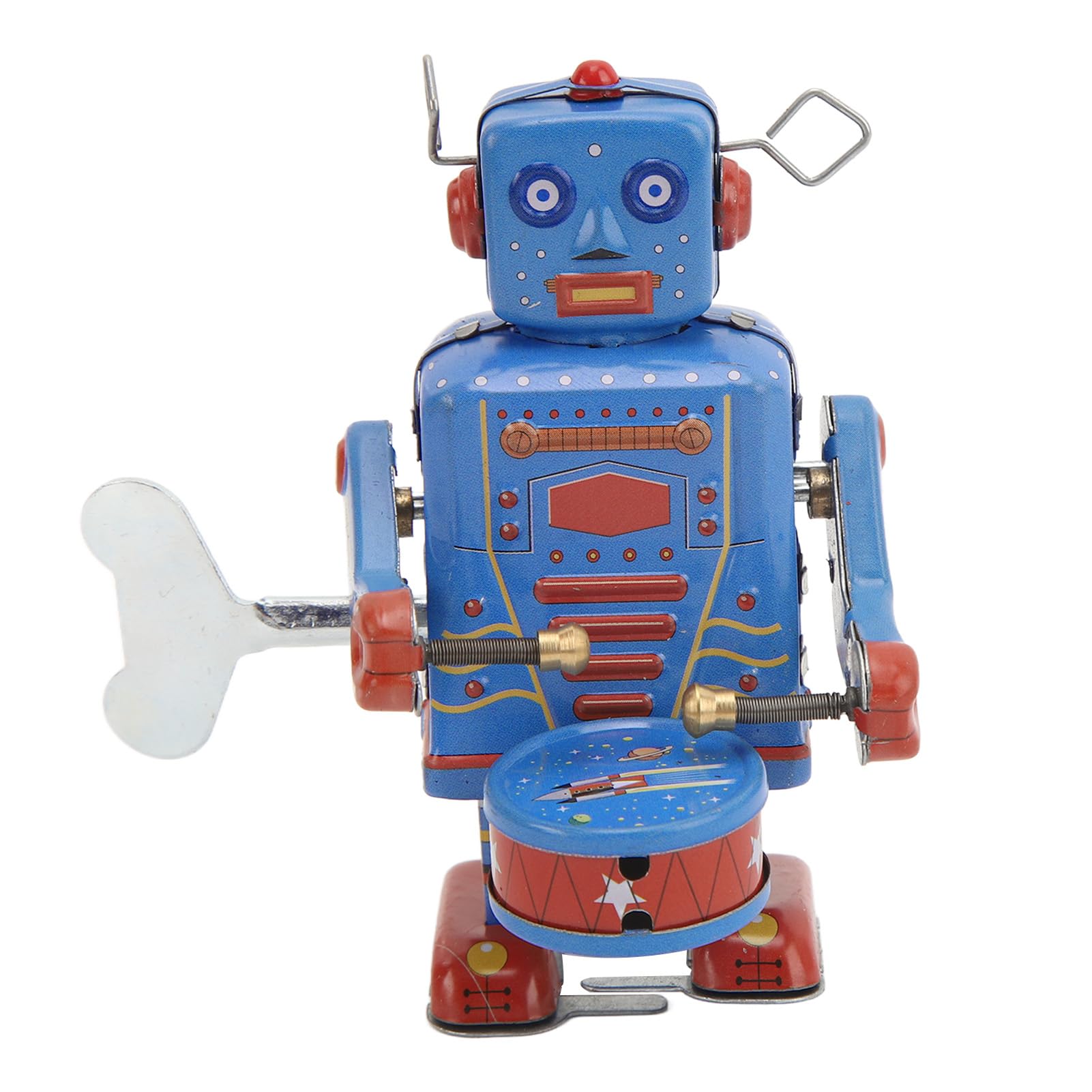 VGEBY Robot per Batteria in Metallo Vintage, Robot Giocattolo per Batteria con Meccanismo a Orologeria, Regali in Metallo Vintage for Regali Natalizi, Regali di Natale, Regali per Bambini