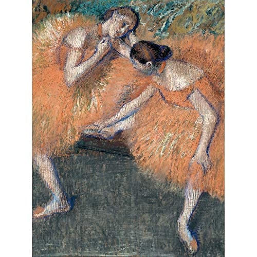 Edgar Degas Two Dancers Art Print Canvas Premium Wall Decor Poster Mural