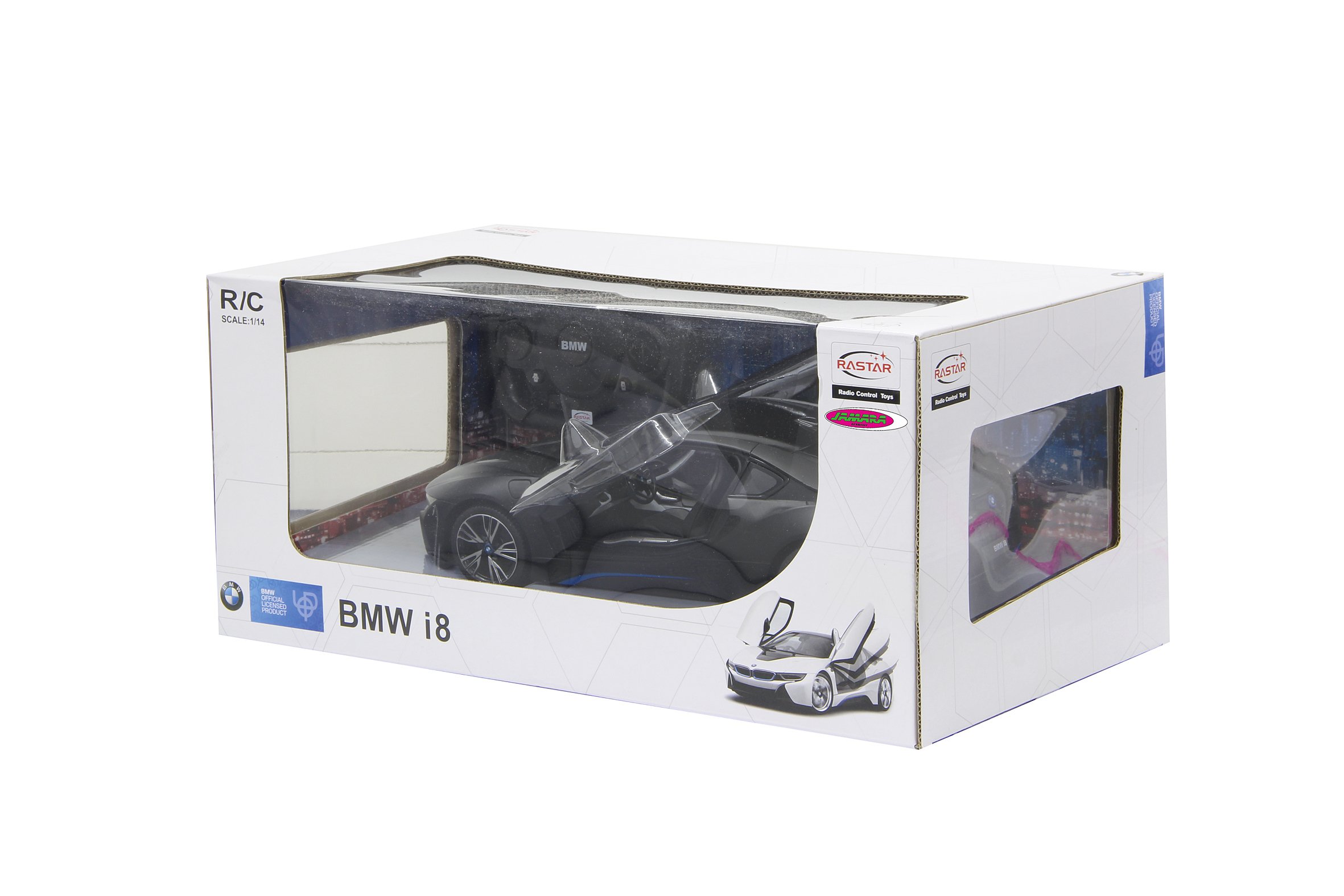 BMW I8 1:14 drzwi zdalnie sterowane 2,4 GHz - oficjalnie licencjonowane, czas jazdy ok. 1 godziny, ok. 11 km/h, idealnie odwzorowane szczegóły, szczegółowe wnętrze, światło LED