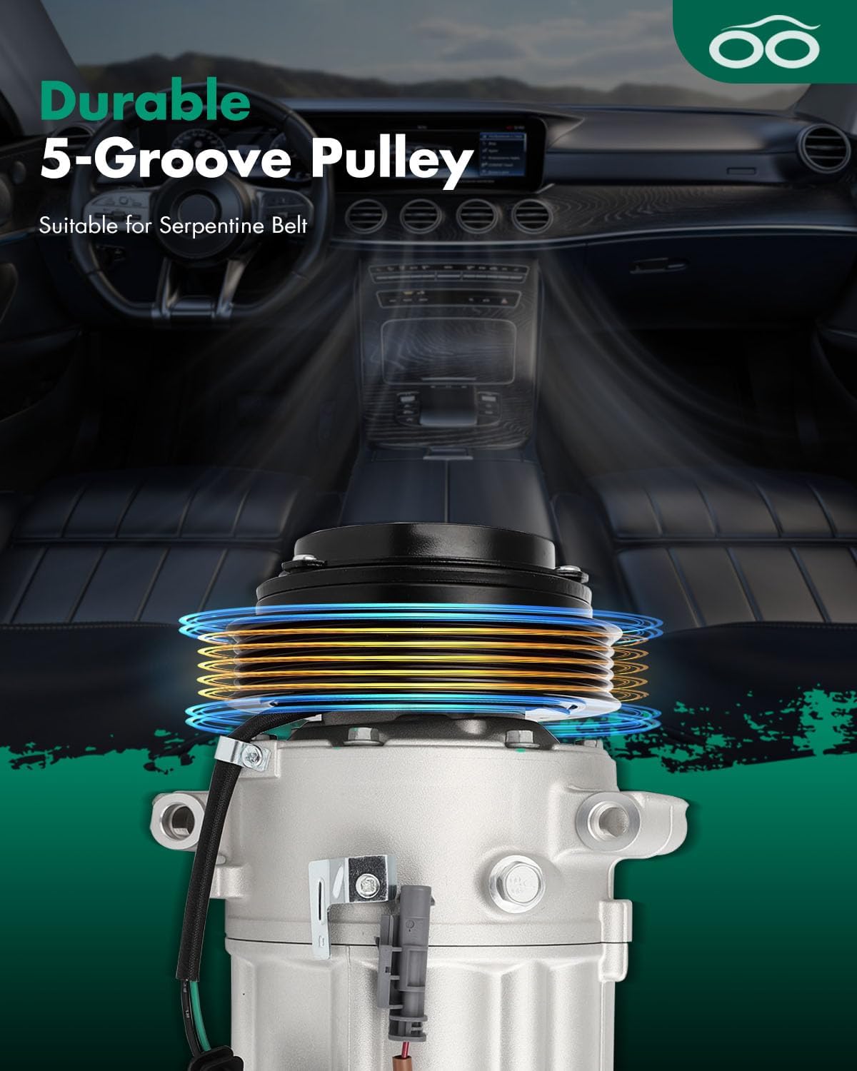 SCITOO AC Compressor fit for Buick for Regal 2.4L 2012 19354844 19419916 22780218 22913886