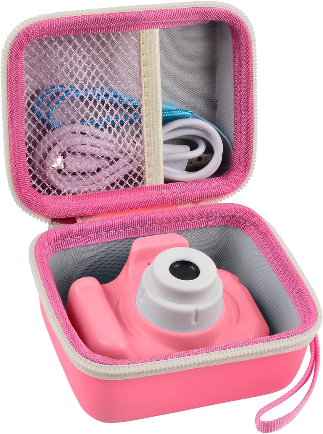 CADDLE & TOES Kids Camera with Camera Case for Kids Aged 4-12 Yrs,1080P HD Toddler Digital Video Camera,Children's for Boys/Girls,Perfect Christmas/Birthday Gifts (Pink Camera with Case+SDCard) - Image 2 thumbnail