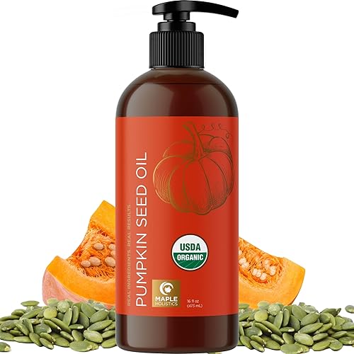 Aceite de semilla de calabaza certificado orgánico  Aceite de semilla de calabaza orgánico 100% puro para el cabello y aceite facial