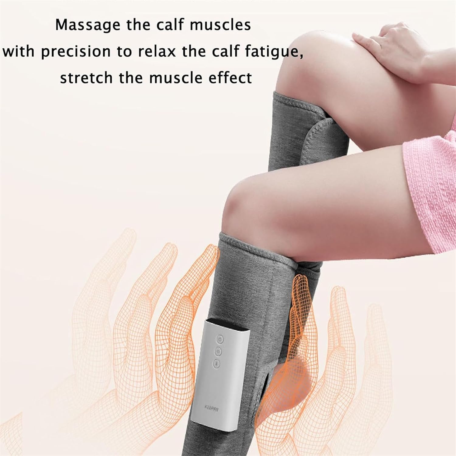 Zurafit Heated Leg Massager, Used for Muscle Relaxation and Fatigue Relief, Wearable Heat Vibration Electric Massager.